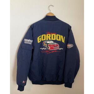 Vintage 90s Chase Authentics Team Gordon Jacket Navy DuPont 24 Monte Carlo NASCA